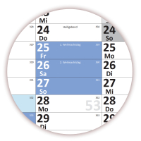 Wandkalender DIN B1 2026 nass abwischbar