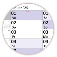 XXL Wandkalender Special A0 (1200x800mm) 2025 nass abwischbar