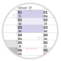XXL Wandkalender Special A0 (1200x800mm) 2027 nass abwischbar