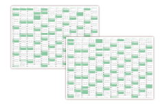 Wandkalender DIN A3 2026 + 2027 - Grn