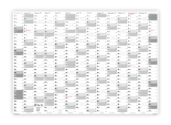Wandkalender DIN A1 2027 (grau2)