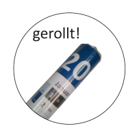 Wandkalender DIN A1 2027 Rot - gerollt