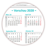 Wandkalender DIN A1 2027 Trkis - gerollt