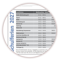 Abwischbarer Wandkalender DIN B1 2027 blau