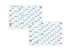 XXL Wandkalender DIN A0 2026 + 2027 (blau2)