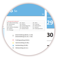 XXL Wandkalender DIN A0 2026 + 2027 (blau2)