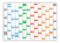 L Rainbow Premium Classic2 Wandkalender 2027 DIN A2 ( 420 x 594 mm )