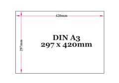Tafelkalender 2026 DIN A3 Blau