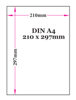 Tafelkalender 2026 DIN A4 Blau