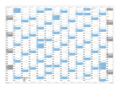 XXL Wandkalender DIN A0 2027 (blau2)