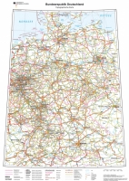 XXL Deutschlandkarte Topografisch