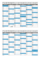 Tafelkalender 2028 DIN A4 Blau