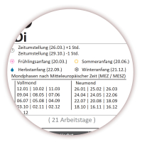 Wandkalender DIN B1 2027 + 2028 nass abwischbar