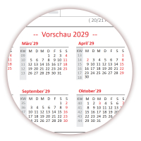 Wandkalender DIN B1 2027 + 2028 nass abwischbar