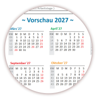 Rainbow Wandkalender DIN A1 2026 - gerollt