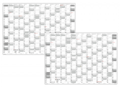 Wandkalender DIN A1 2025 (grau2)
