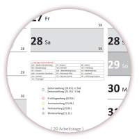 Wandkalender DIN A1 2025 (grau2)