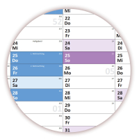XL Schuljahreskalender DIN A1 2025/26