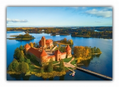 Poster (F251) Wasserburg Trakai Castle am Galve-See