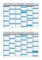 Tafelkalender 2023 DIN A3 Blau