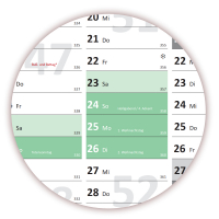 XXL Green Wandkalender DIN A0 2023