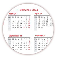 Abwischbarer Wandkalender DIN B1 2023 blau