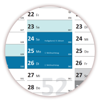 XXL Classic-1 Wandkalender DIN A0 2023 - Blau