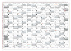 Grau Wandkalender DIN A1 Classic2 2024
