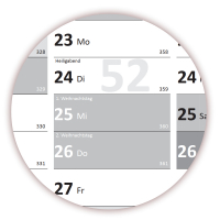 Grau Wandkalender DIN A1 Classic2 2024