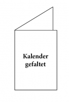 Blau Wandkalender DIN A1 2023 - Classic2  gefaltet