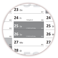 XXL Classic-1 Wandkalender DIN A0 2026 + 2027 - Grau