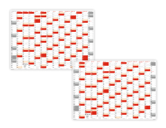 Wandkalender DIN A1 2026 + 2027 (rot2)