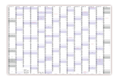 XXL Wandkalender Special A0 (1200x800mm) 2026 nass abwischbar