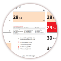 XXL Wandkalender DIN A0 2026 (rot2)