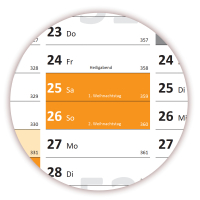 Rainbow Wandkalender DIN A2 2027 - Classic1 gefaltet