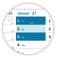 Rainbow Wandkalender DIN A1 2027 - Classic-1 gefaltet