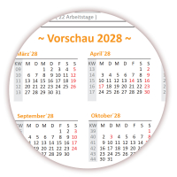 Wandkalender DIN A1 2027 Orange - gerollt