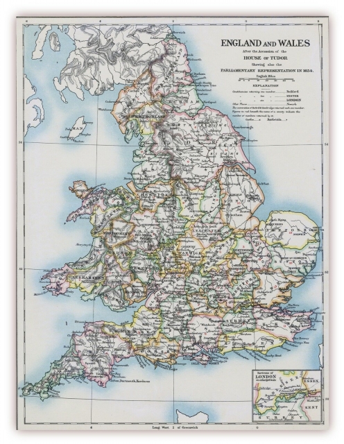 Englandkarte K710 Wandkalender Shop