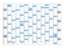 Wandkalender DIN A1 2028 (blau2)