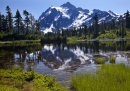 Poster (S835) Berglandschaft mit See