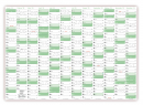 Green Wandkalender DIN A3 2023 - gerollt
