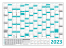 Wandkalender DIN A1 2023 Trkis - gerollt