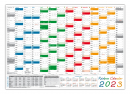 Rainbow Wandkalender DIN A1 2023 - gerollt