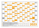 Wandkalender DIN A1 2023 Orange - gerollt