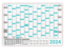 Wandkalender DIN A1 2024 Trkis - gerollt