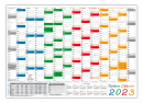 Rainbow Wandkalender DIN A2 2023 - Classic1 gefaltet