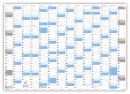 XXL Classic-2 Wandkalender 2023 blau (gefaltet)