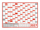 XXL Classic-1 Wandkalender DIN A0 2027 - Rot