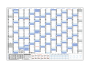 Wandkalender DIN B1 2027 nass abwischbar